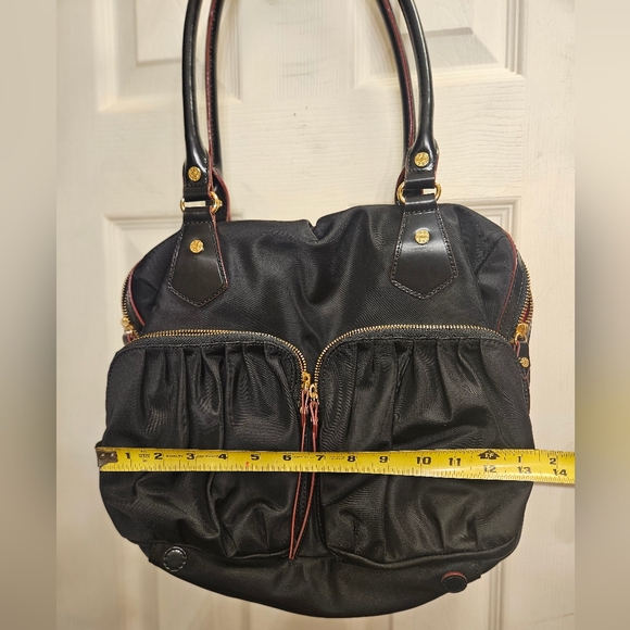 MZ Wallace Jane Bedford black handbag purse shoulderbag & wristlet wallet - Picture 12 of 13